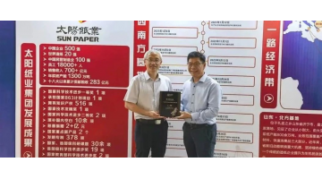 精诚合作 | pg电子游戏荣获山东太阳纸业优良供给商